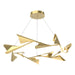 Hubbardton Forge - LED Pendant - Plume - Modern Brass- Union Lighting Luminaires Decor