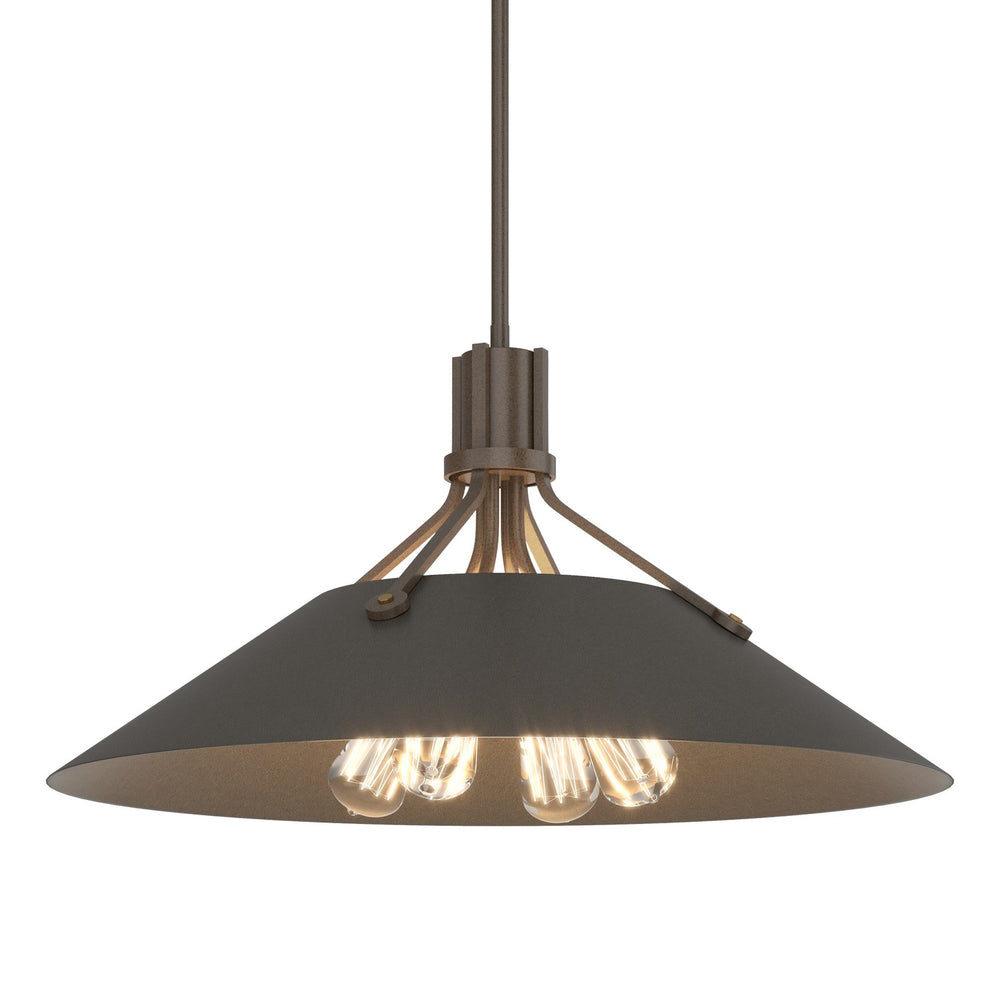 Hubbardton Forge - Four Light Pendant - Henry - Bronze- Union Lighting Luminaires Decor