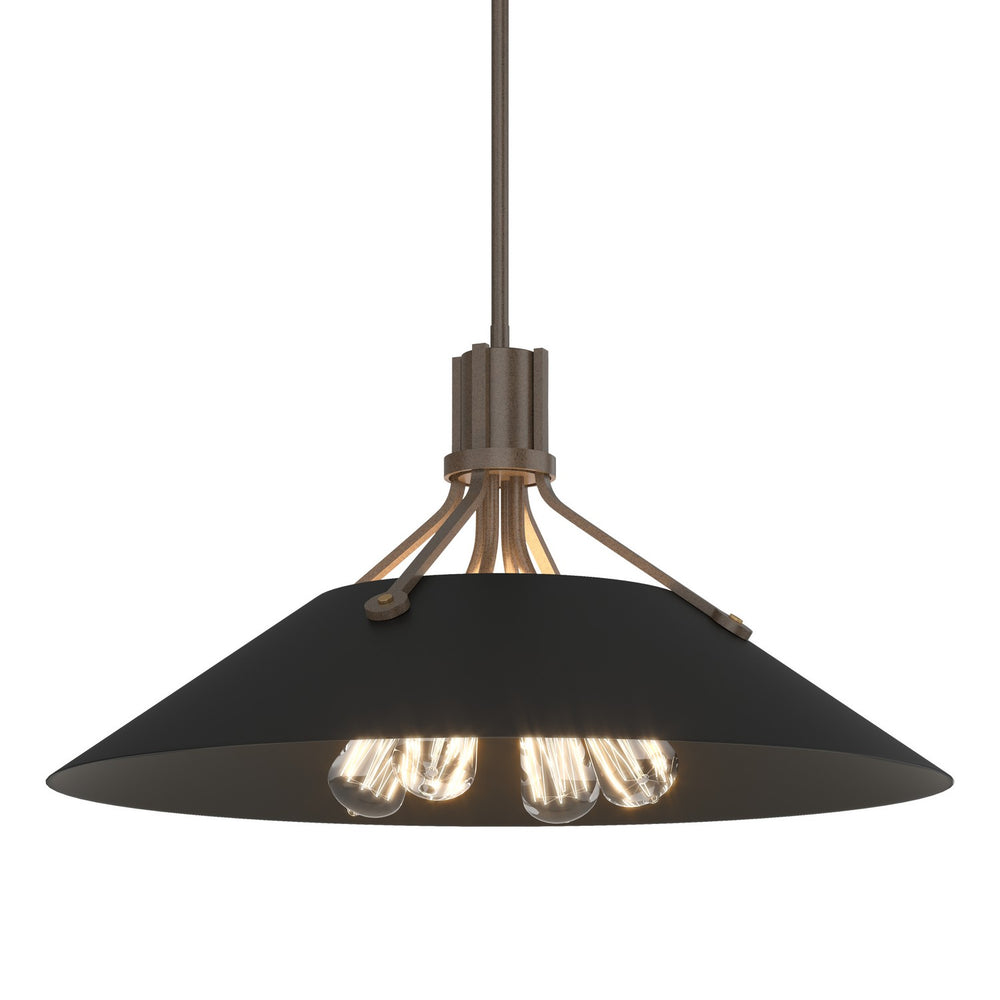 Hubbardton Forge - Four Light Pendant - Henry - Bronze- Union Lighting Luminaires Decor
