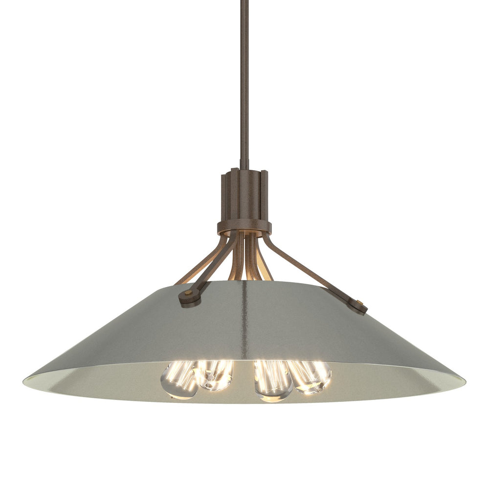 Hubbardton Forge - Four Light Pendant - Henry - Bronze- Union Lighting Luminaires Decor
