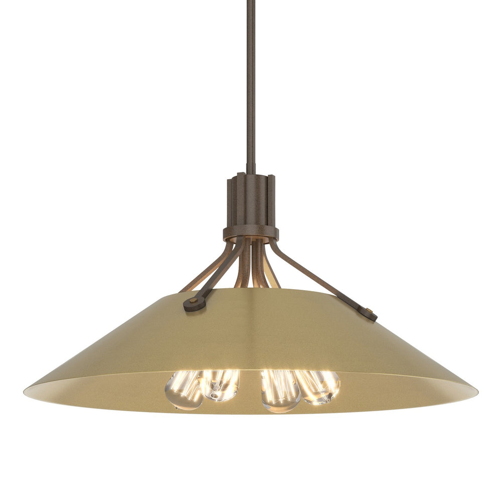 Hubbardton Forge - Four Light Pendant - Henry - Bronze- Union Lighting Luminaires Decor