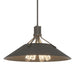 Hubbardton Forge - Four Light Pendant - Henry - Dark Smoke- Union Lighting Luminaires Decor