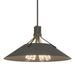 Hubbardton Forge - Four Light Pendant - Henry - Dark Smoke- Union Lighting Luminaires Decor