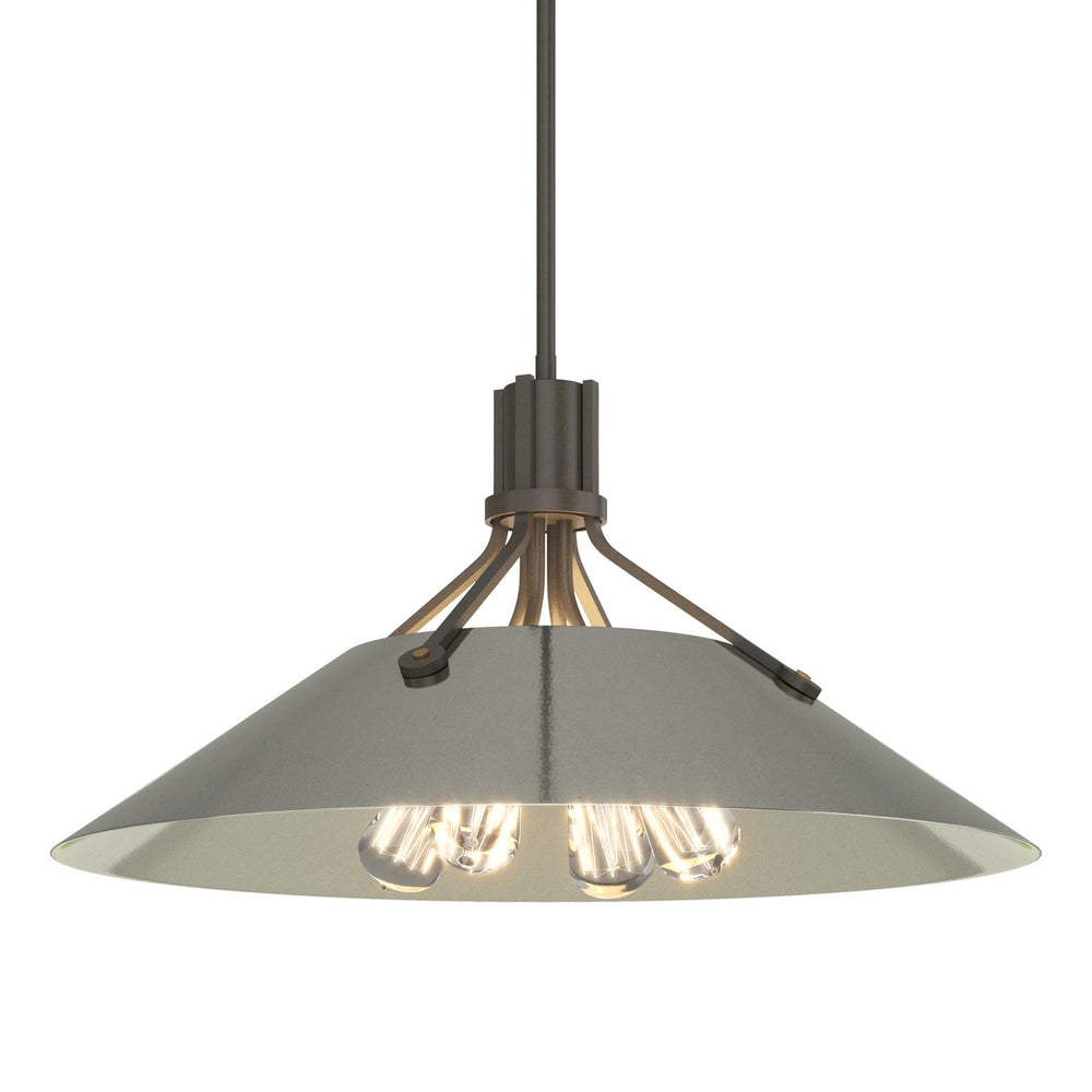Hubbardton Forge - Four Light Pendant - Henry - Dark Smoke- Union Lighting Luminaires Decor