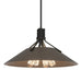Hubbardton Forge - Four Light Pendant - Henry - Black- Union Lighting Luminaires Decor