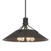 Hubbardton Forge - Four Light Pendant - Henry - Black- Union Lighting Luminaires Decor