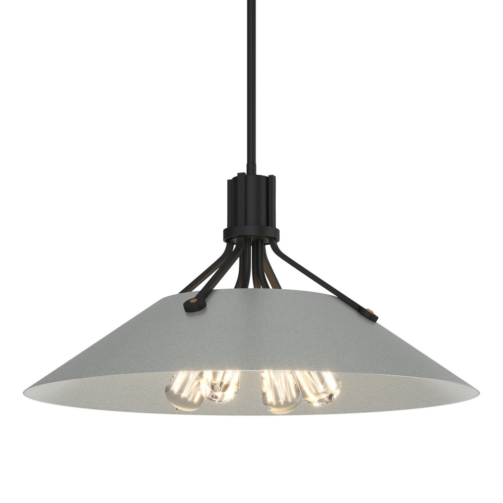 Hubbardton Forge - Four Light Pendant - Henry - Black- Union Lighting Luminaires Decor