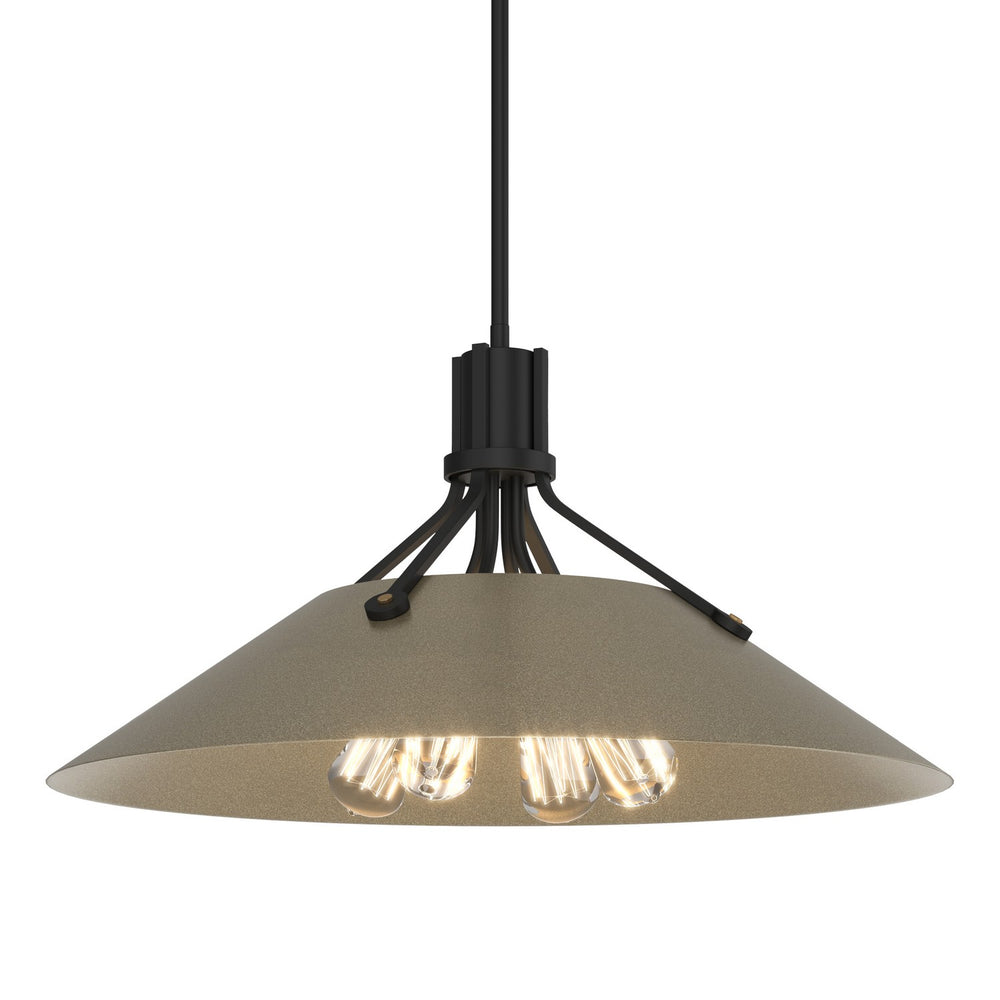 Hubbardton Forge - Four Light Pendant - Henry - Black- Union Lighting Luminaires Decor