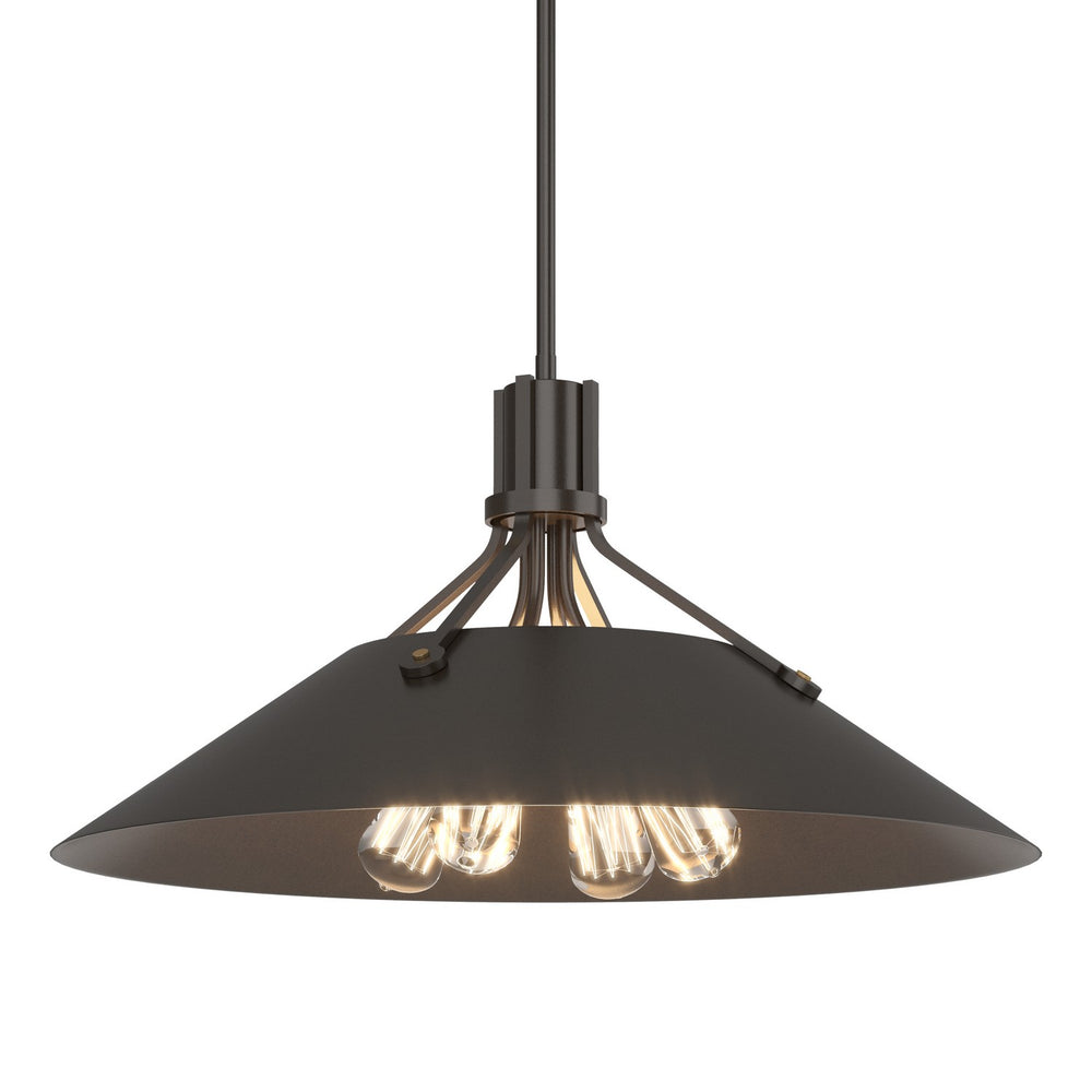 Hubbardton Forge - Four Light Pendant - Henry - Oil Rubbed Bronze- Union Lighting Luminaires Decor