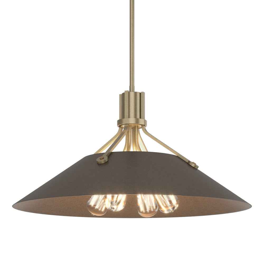 Hubbardton Forge - Four Light Pendant - Henry - Soft Gold- Union Lighting Luminaires Decor