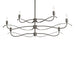 Hubbardton Forge - Six Light Chandelier - Willow - Oil Rubbed Bronze- Union Lighting Luminaires Decor