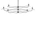 Hubbardton Forge - Six Light Chandelier - Willow - Black- Union Lighting Luminaires Decor