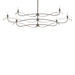 Hubbardton Forge - Six Light Chandelier - Willow - Oil Rubbed Bronze- Union Lighting Luminaires Decor