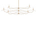 Hubbardton Forge - Six Light Chandelier - Willow - Soft Gold- Union Lighting Luminaires Decor