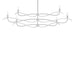 Hubbardton Forge - Six Light Chandelier - Willow - Sterling- Union Lighting Luminaires Decor