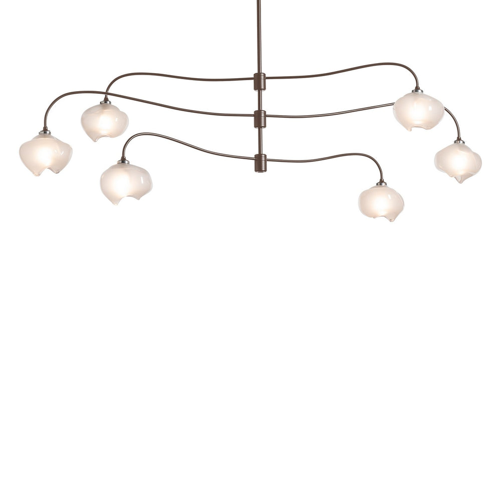 Hubbardton Forge - Six Light Pendant - Ume - Bronze- Union Lighting Luminaires Decor