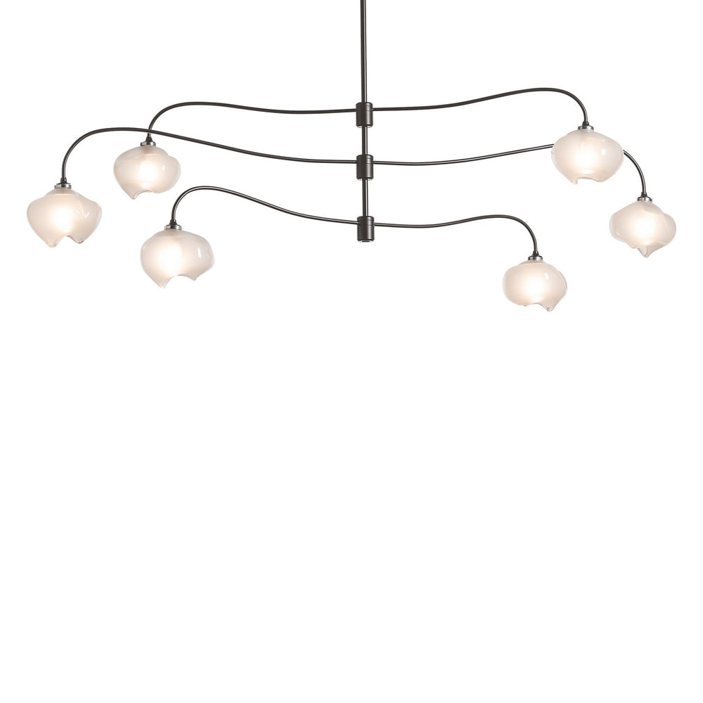 Hubbardton Forge - Six Light Pendant - Ume - Dark Smoke- Union Lighting Luminaires Decor