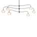 Hubbardton Forge - Six Light Pendant - Ume - Dark Smoke- Union Lighting Luminaires Decor