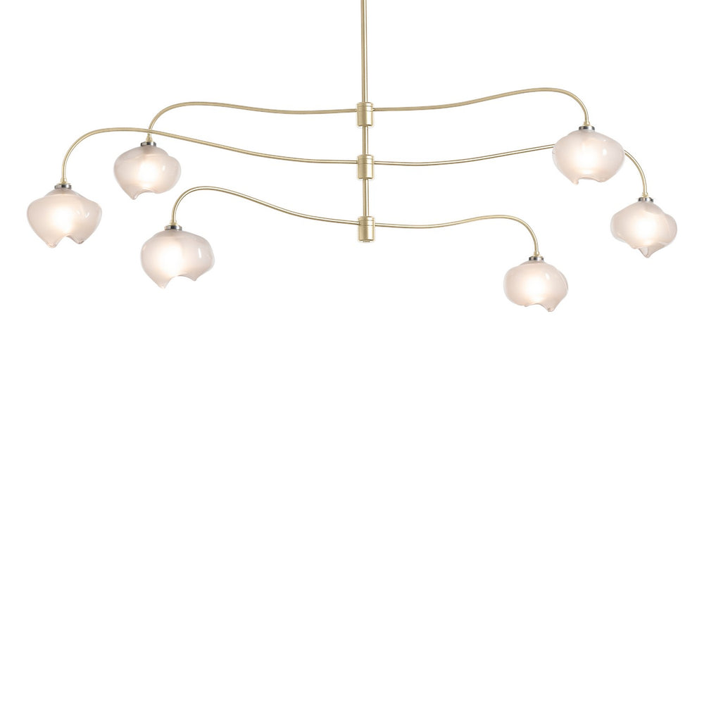 Hubbardton Forge - Six Light Pendant - Ume - Modern Brass- Union Lighting Luminaires Decor