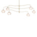 Hubbardton Forge - Six Light Pendant - Ume - Modern Brass- Union Lighting Luminaires Decor