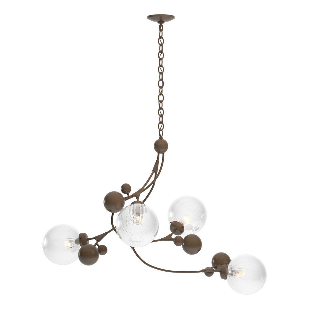 Hubbardton Forge - Four Light Pendant - Sprig - Bronze- Union Lighting Luminaires Decor
