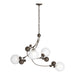 Hubbardton Forge - Four Light Pendant - Sprig - Bronze- Union Lighting Luminaires Decor
