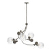 Hubbardton Forge - Four Light Pendant - Sprig - Dark Smoke- Union Lighting Luminaires Decor