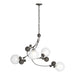 Hubbardton Forge - Four Light Pendant - Sprig - Dark Smoke- Union Lighting Luminaires Decor