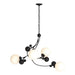 Hubbardton Forge - Four Light Pendant - Sprig - Black- Union Lighting Luminaires Decor
