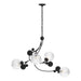 Hubbardton Forge - Four Light Pendant - Sprig - Black- Union Lighting Luminaires Decor