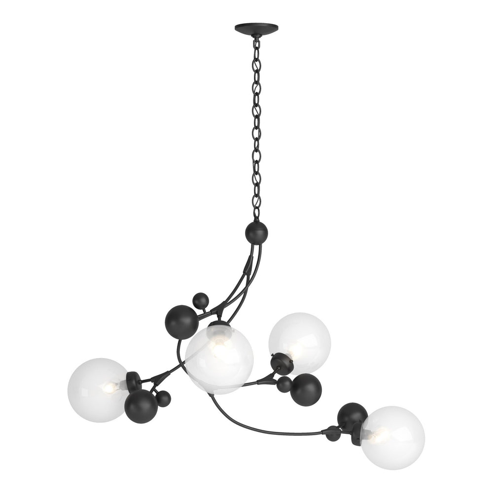 Hubbardton Forge - Four Light Pendant - Sprig - Black- Union Lighting Luminaires Decor