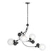Hubbardton Forge - Four Light Pendant - Sprig - Black- Union Lighting Luminaires Decor