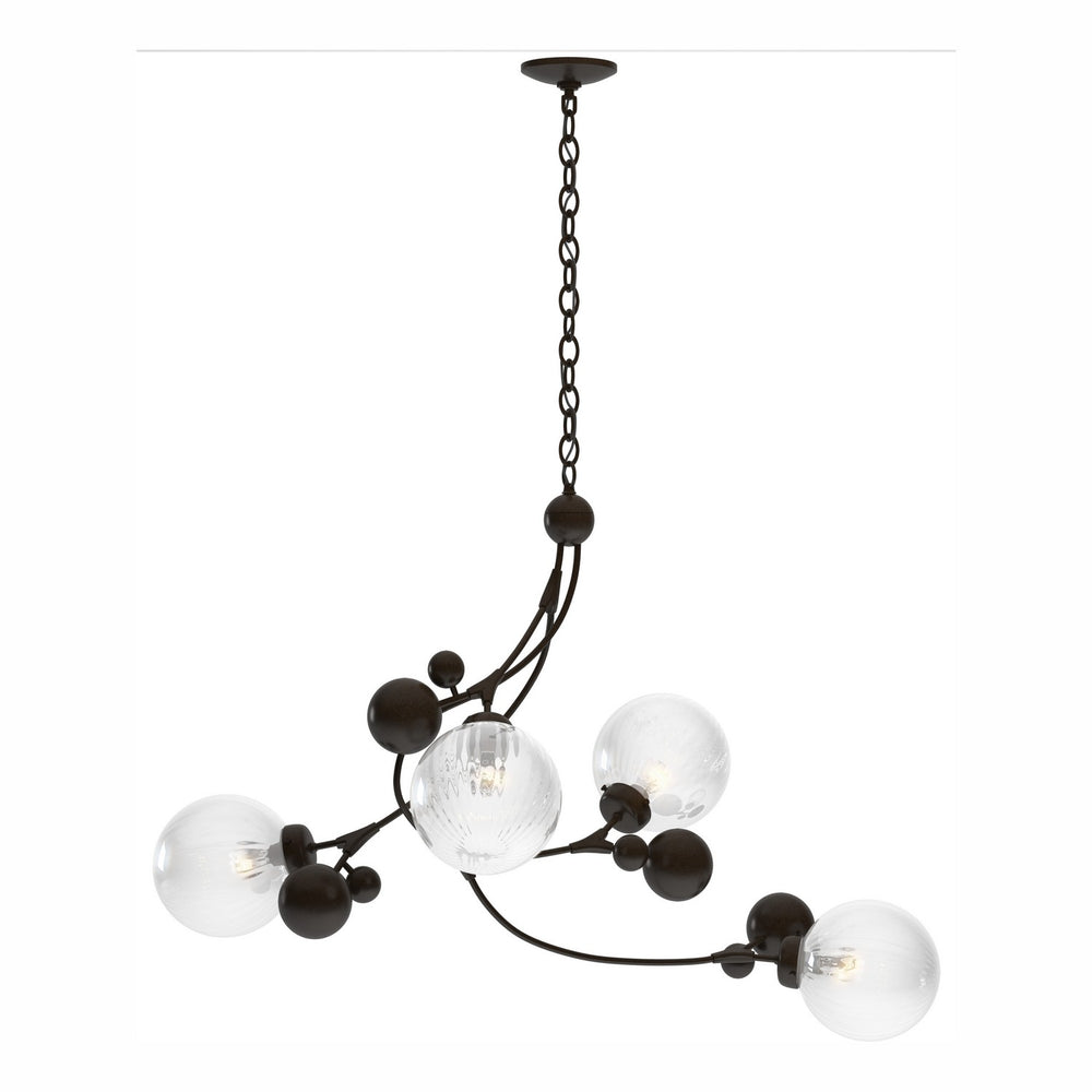 Hubbardton Forge - Four Light Pendant - Sprig - Oil Rubbed Bronze- Union Lighting Luminaires Decor