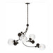 Hubbardton Forge - Four Light Pendant - Sprig - Oil Rubbed Bronze- Union Lighting Luminaires Decor