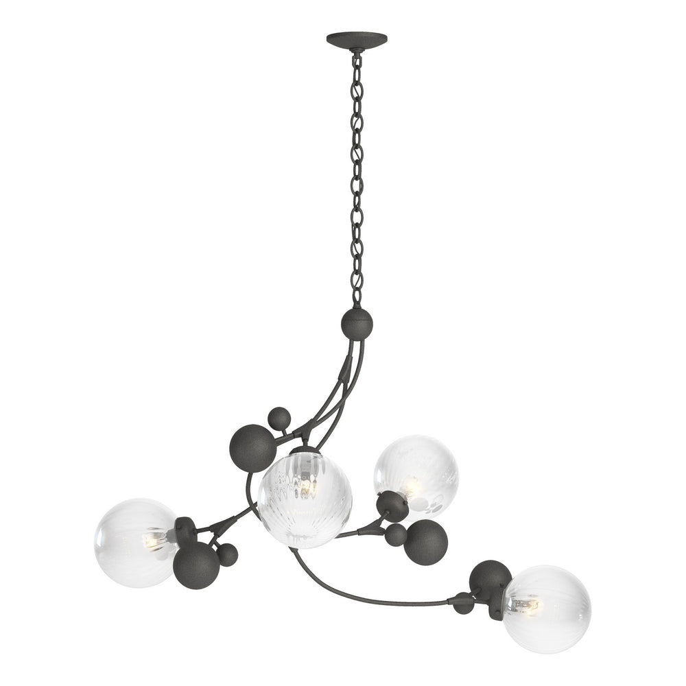 Hubbardton Forge - Four Light Pendant - Sprig - Natural Iron- Union Lighting Luminaires Decor