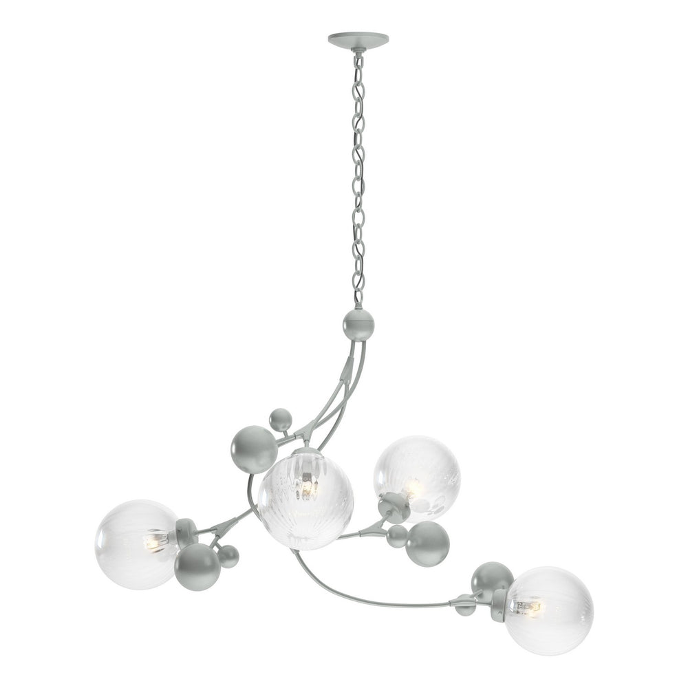 Hubbardton Forge - Four Light Pendant - Sprig - Vintage Platinum- Union Lighting Luminaires Decor