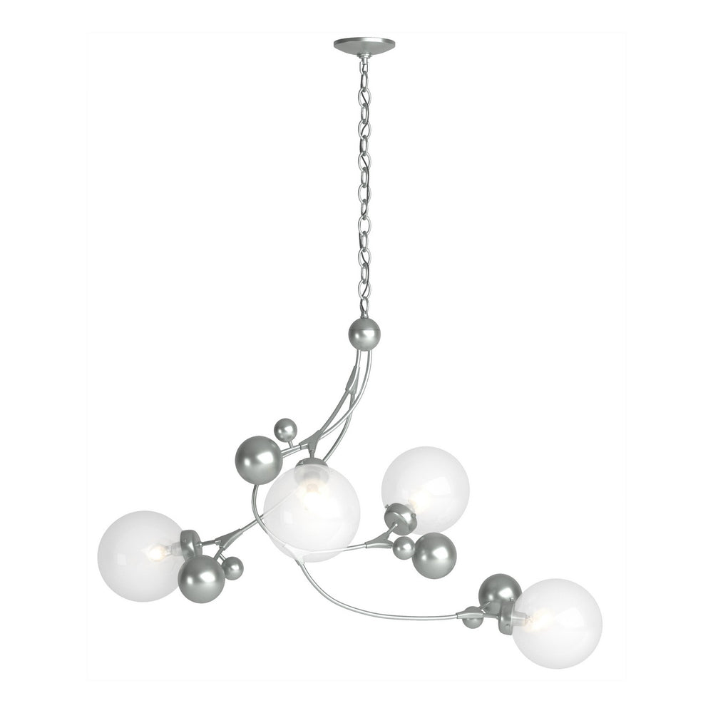 Hubbardton Forge - Four Light Pendant - Sprig - Vintage Platinum- Union Lighting Luminaires Decor