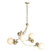 Hubbardton Forge - Four Light Pendant - Sprig - Modern Brass- Union Lighting Luminaires Decor