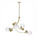 Hubbardton Forge - Four Light Pendant - Sprig - Modern Brass- Union Lighting Luminaires Decor