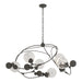 Hubbardton Forge - Six Light Pendant - Sprig - Dark Smoke- Union Lighting Luminaires Decor