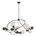 Hubbardton Forge - Six Light Pendant - Sprig - Dark Smoke- Union Lighting Luminaires Decor