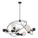 Hubbardton Forge - Six Light Pendant - Sprig - Black- Union Lighting Luminaires Decor