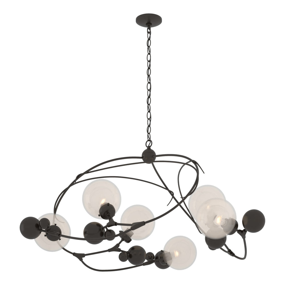Hubbardton Forge - Six Light Pendant - Sprig - Oil Rubbed Bronze- Union Lighting Luminaires Decor