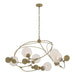 Hubbardton Forge - Six Light Pendant - Sprig - Modern Brass- Union Lighting Luminaires Decor