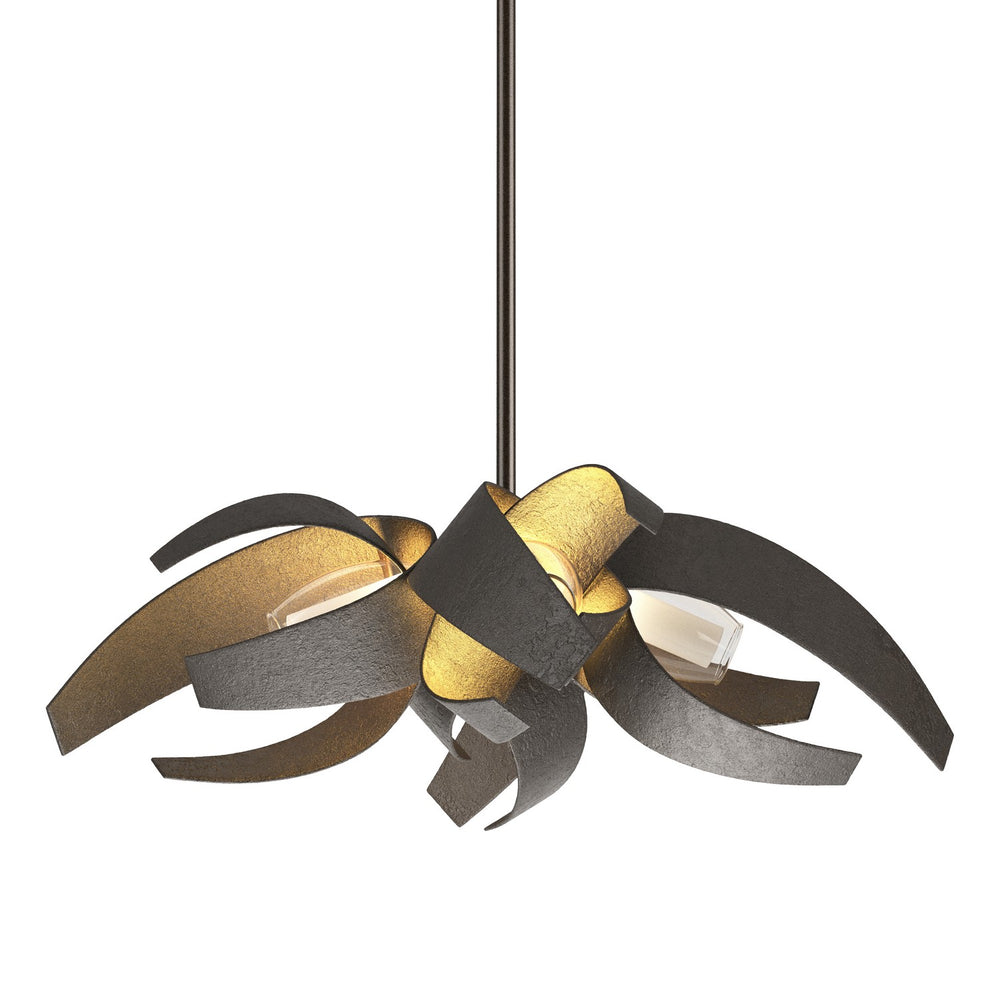 Hubbardton Forge - Four Light Pendant - Corona - Oil Rubbed Bronze- Union Lighting Luminaires Decor