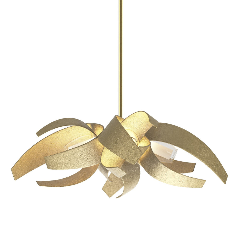 Hubbardton Forge - Four Light Pendant - Corona - Modern Brass- Union Lighting Luminaires Decor
