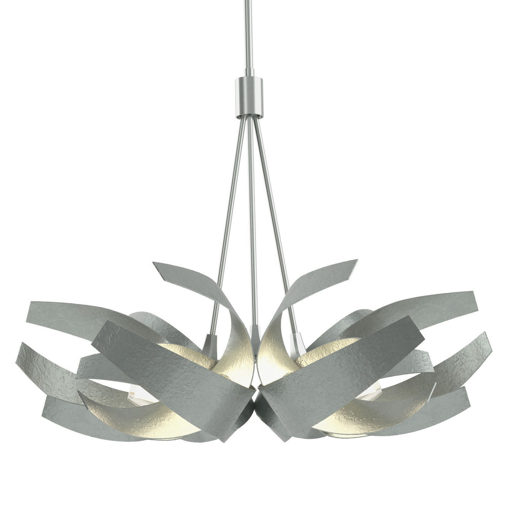 Hubbardton Forge - Six Light Pendant - Corona - Vintage Platinum- Union Lighting Luminaires Decor