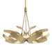 Hubbardton Forge - Six Light Pendant - Corona - Modern Brass- Union Lighting Luminaires Decor