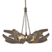 Hubbardton Forge - Six Light Pendant - Corona - Bronze- Union Lighting Luminaires Decor