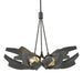 Hubbardton Forge - Six Light Pendant - Corona - Black- Union Lighting Luminaires Decor